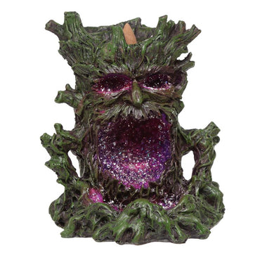 Crystal Green Man LED Back Flow Incense Burner - Hira Online